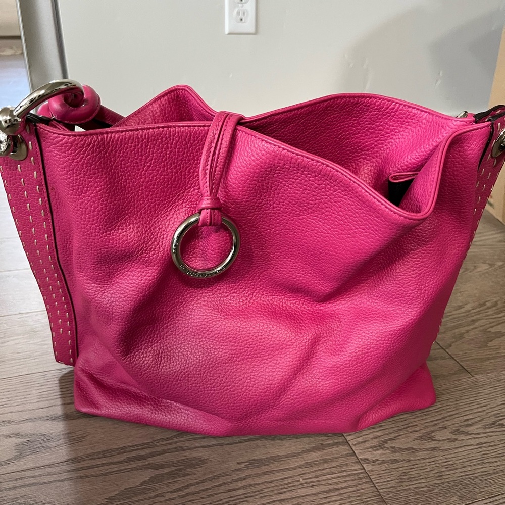 BCBGMAXAZRIA large fuchsia pink handbag. Only used couple of times. Like new
